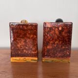 Pair of HB Quimper bookends by Berthe Savigny seated children