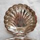 Soap dish or shell tray in silver metal