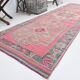 3x10 Pink Vintage Runner Rug, 99x324Cm