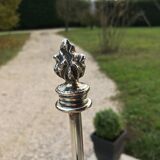 Silver hot water bottle lamp