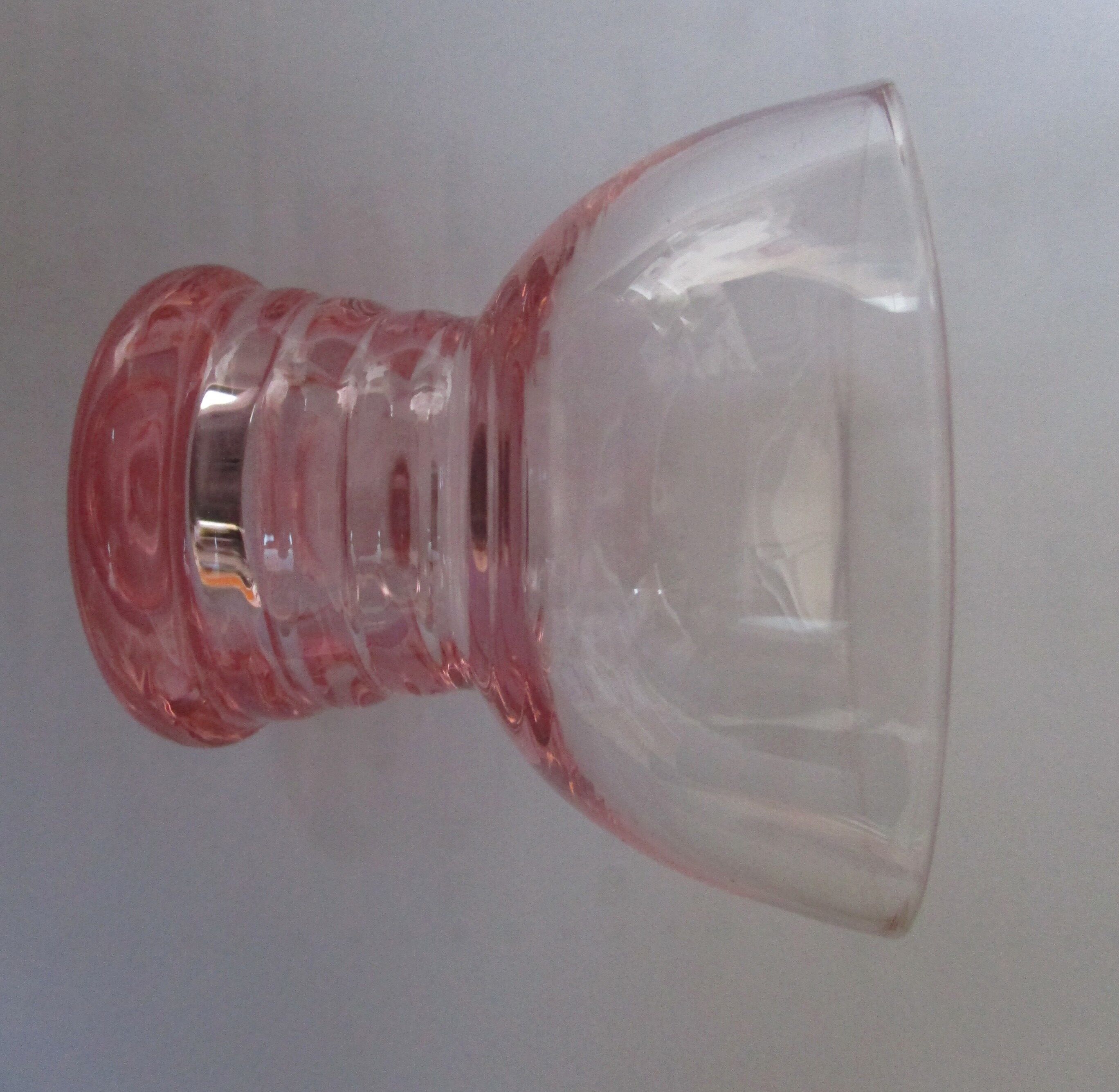 Seven small glasses from art deco-glass