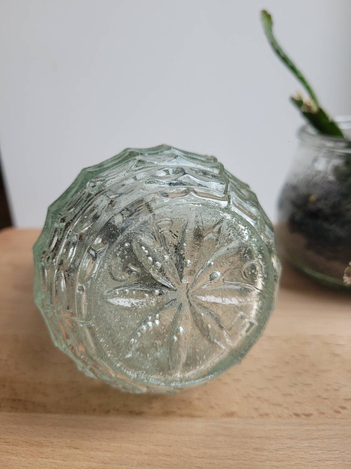 Grace vintage glass sugar bowl