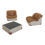 Caprice Armchairs and Coffee Table by Henning Korch for Swan