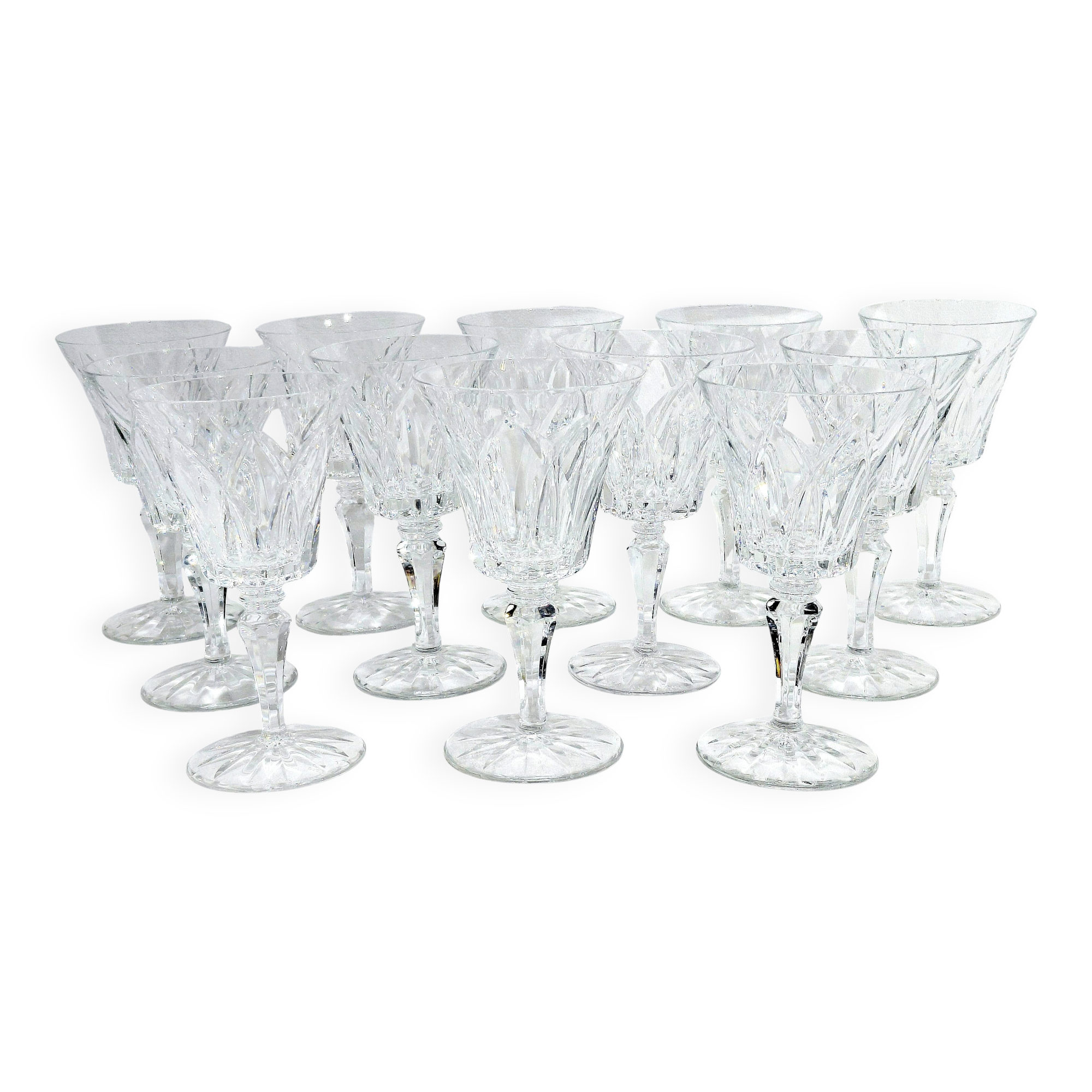 12 White Wine Glasses St Louis Camargue Model