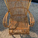 Rattan armchair circa 1960