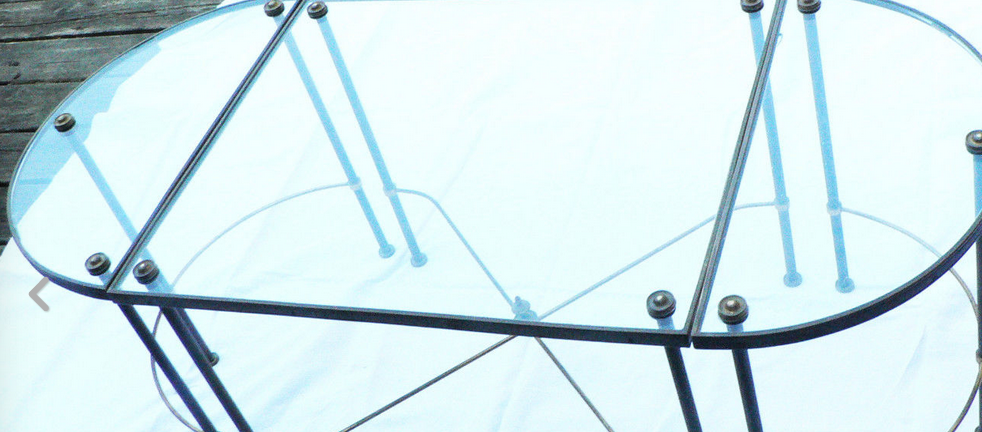 Tripartite coffee table years 50-70