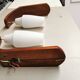 Pair of vintage Scandinavian wall lights. Teak lamp Louis KALFF