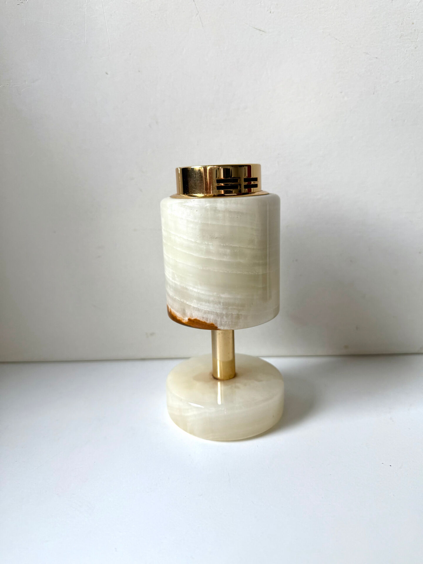 Vintage SAROME Japan Marble Onyx Table Lighter