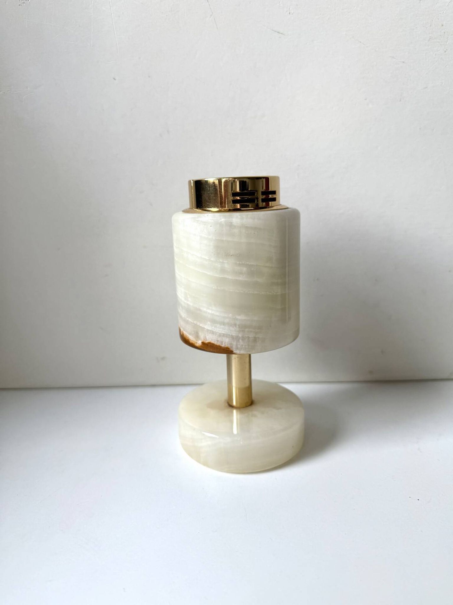 Vintage SAROME Japan Marble Onyx Table Lighter