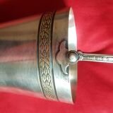 Silver metal ice bucket
