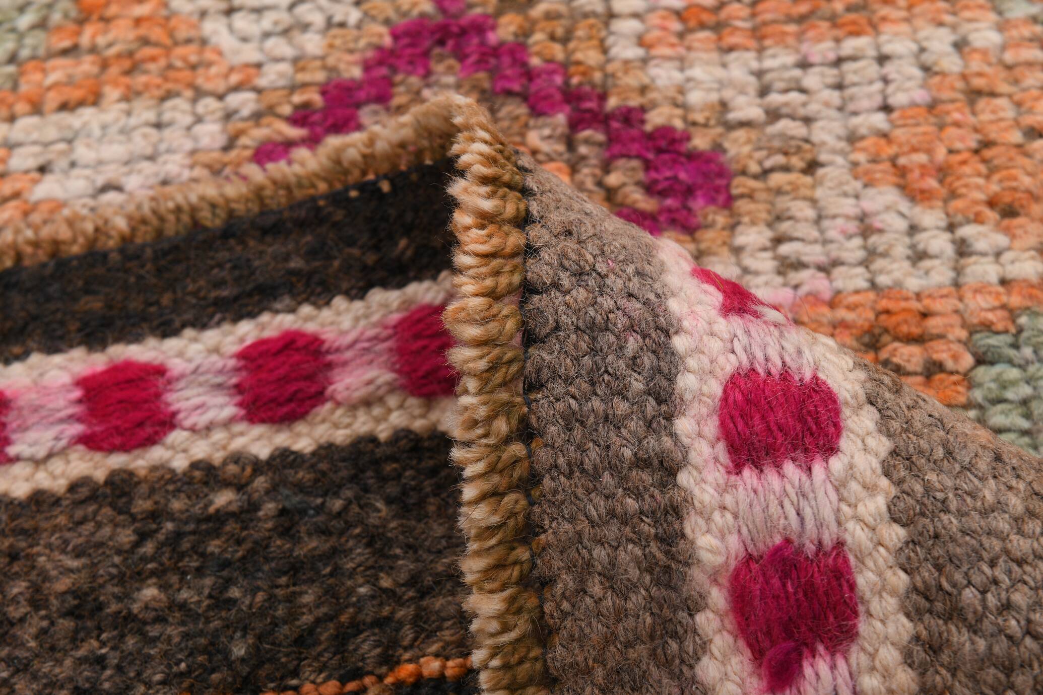 3x12 Pumpink Orange Oriental Turkish Runner Rug, 83x367Cm