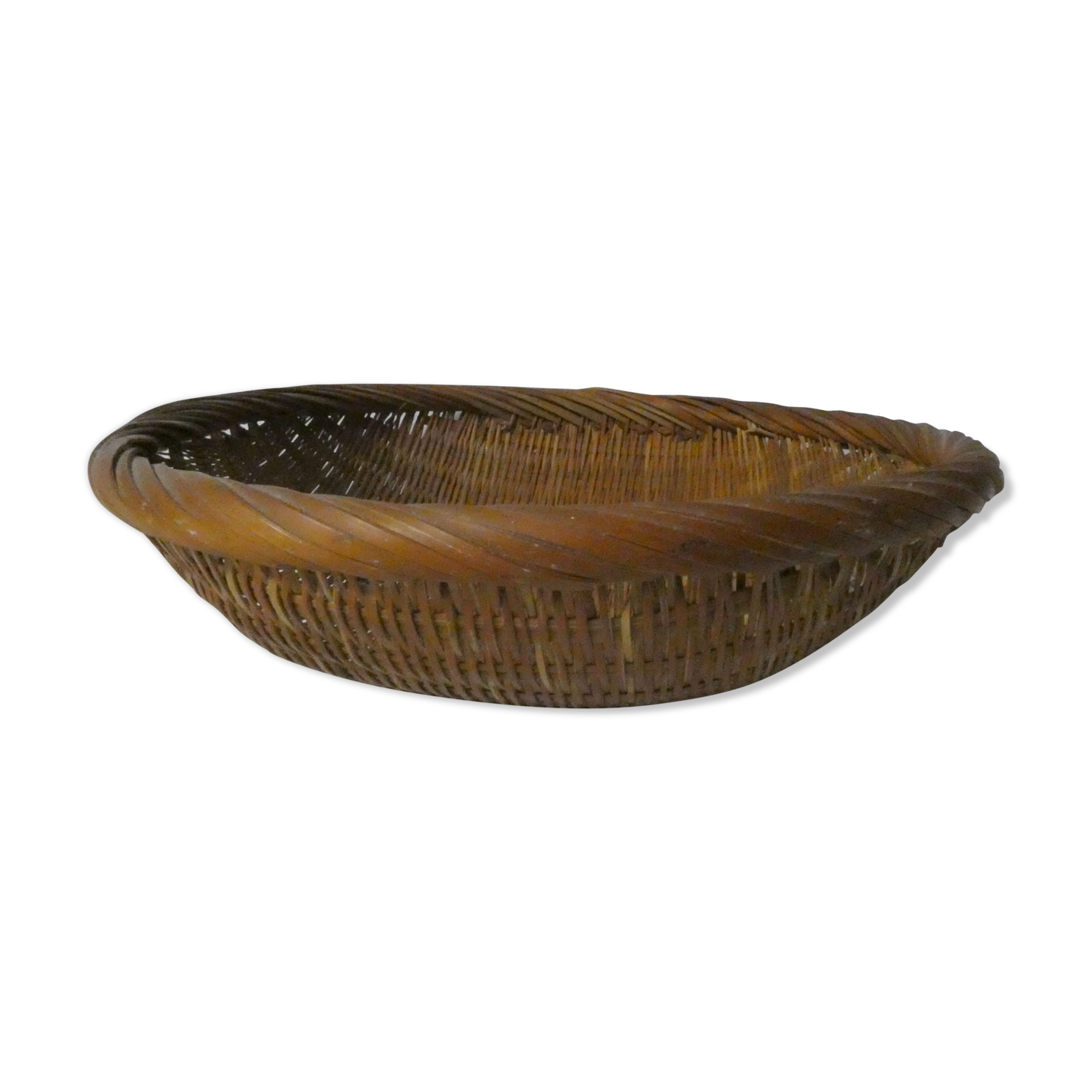 Rattan basket vintage ethnic basket