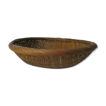 Rattan basket vintage ethnic basket