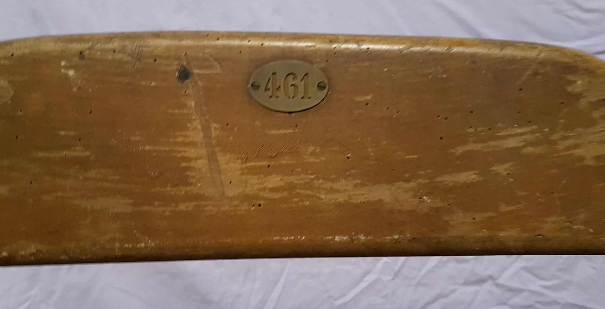 Luterma antique theatre bench circa 1930, vintage wrought iron cinema bench