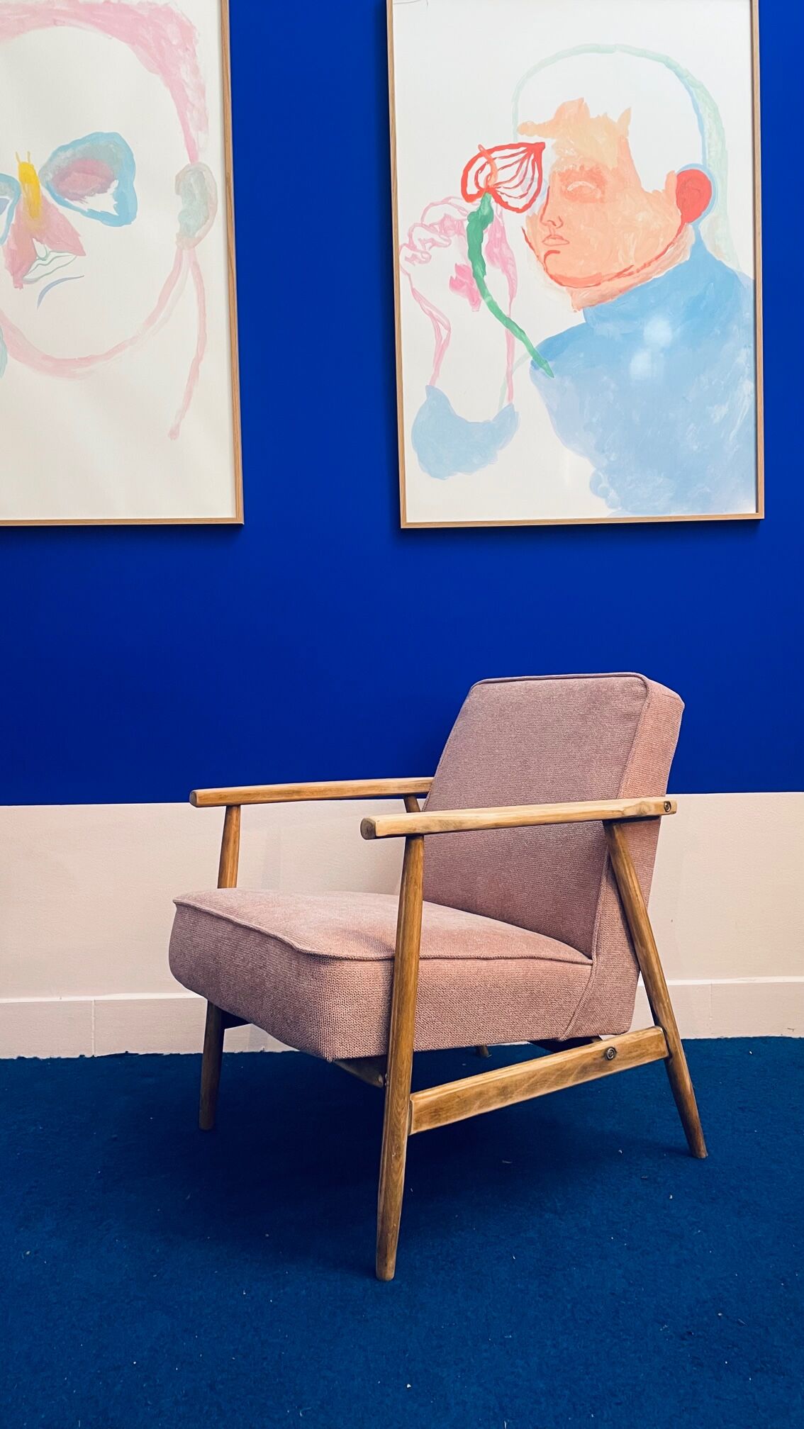 Polish Scandinavian armchair from the 60s Scandinavian design