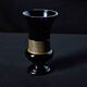 Antique vase signed Moser Karlsbad – Amethyst glass & Art Deco gold frieze