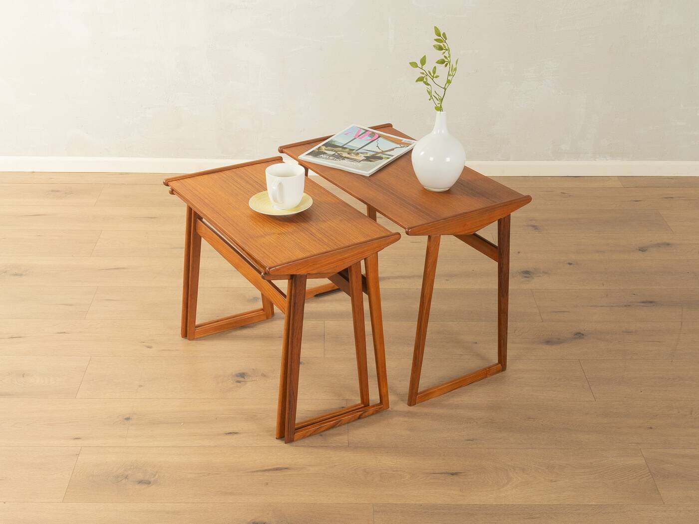 Classic nesting tables from the 1960s, teak, set of 3, Denmark