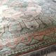 Afghan rug in pastel colors