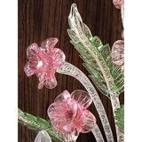 Venetian Floral “Cà Rezzonico” Murano Glass Wall Sconce With Silver Leaf