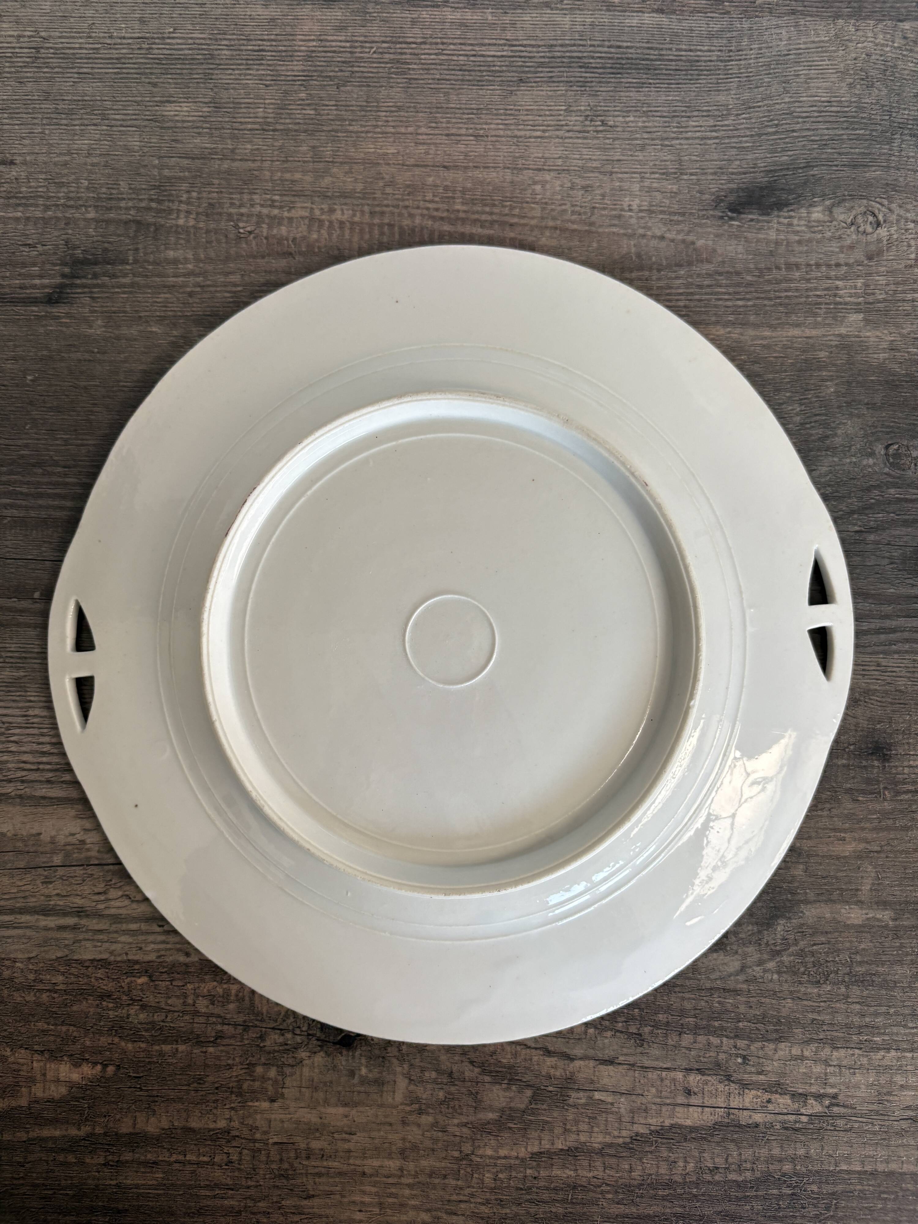 Vintage Art Deco handled dish