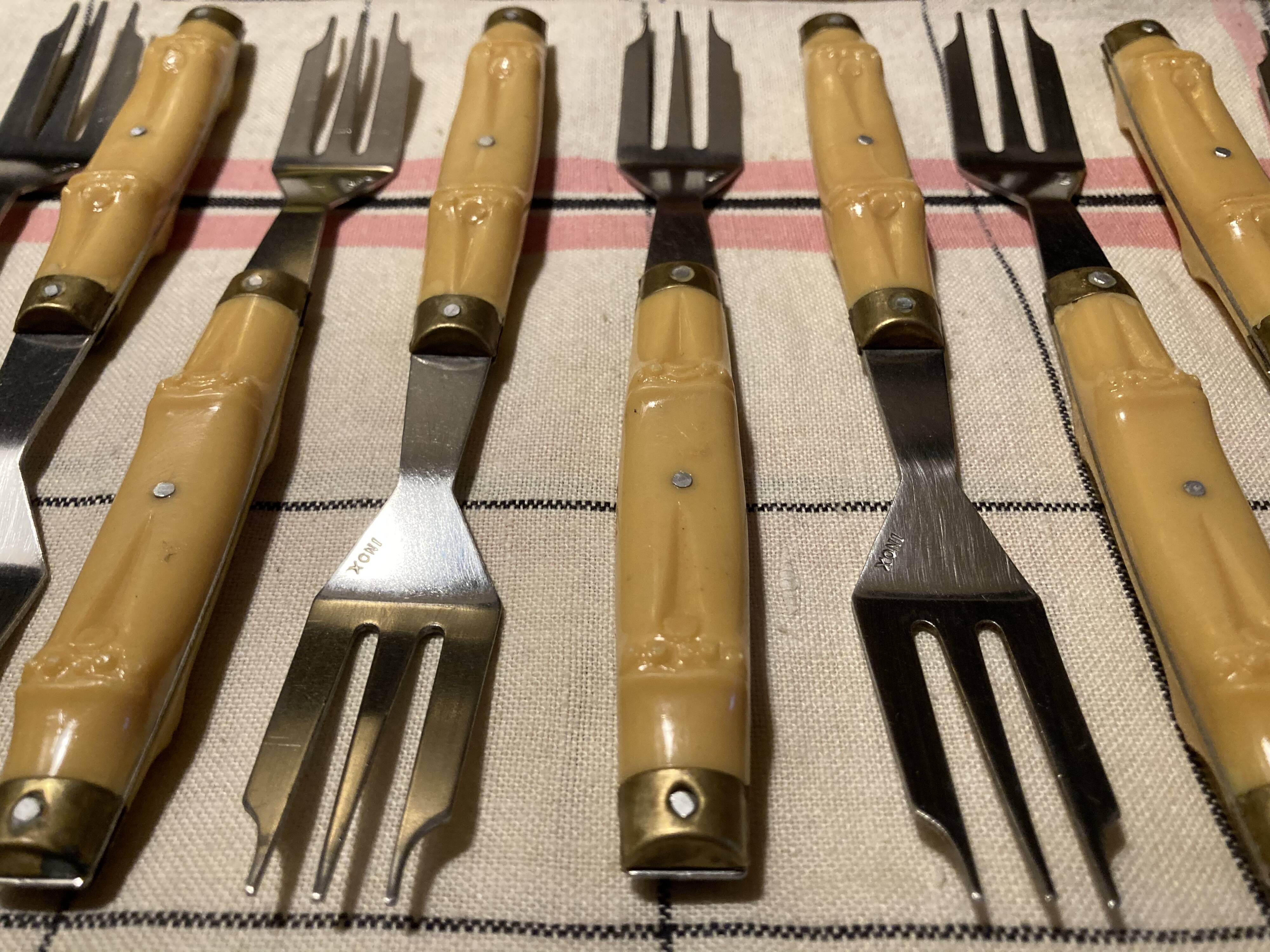 Lot de 10 fourchettes à dessert
