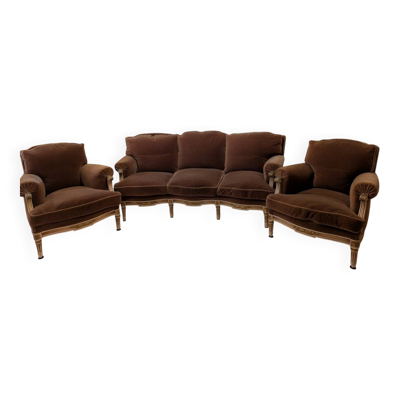 Canape et deux fauteuils louis xvi