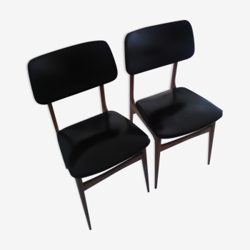 Paire de chaises style scandinave années 60