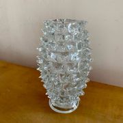 Large Rostrato vase in Murano glass by Ercole Barovier, Italy 1940.