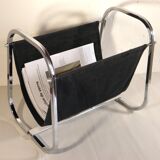 Chrome and fabric magazine holders 1970