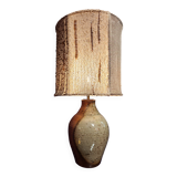 Large stoneware and wool lamp