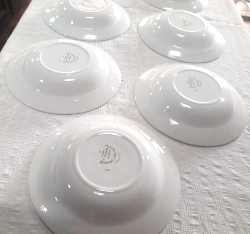 9 hollow plates Luxeuil HBCM flowers and foliage