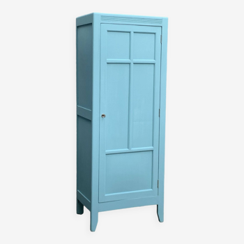 Armoire bonnetière parisienne turquoise 1940