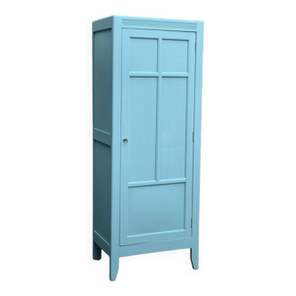 Armoire bonnetière parisienne turquoise 1940