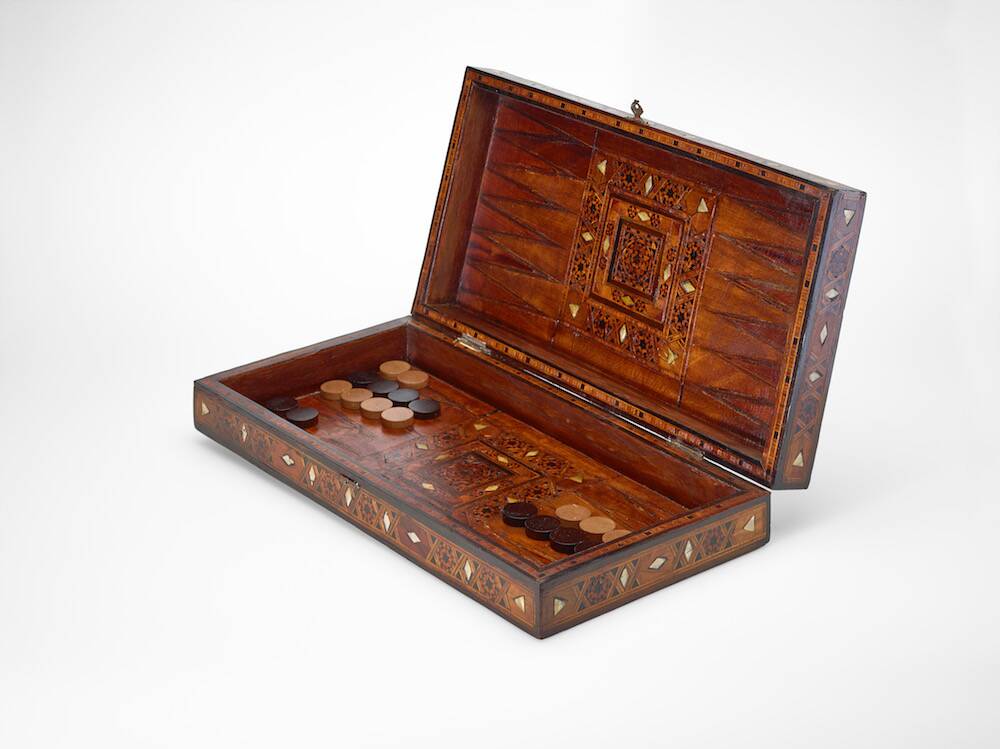 Marquetry game board