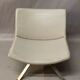 Design armchair with light grey skai top