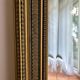 Large antique beveled mirror in the Napoleon III style - Gold and black frame