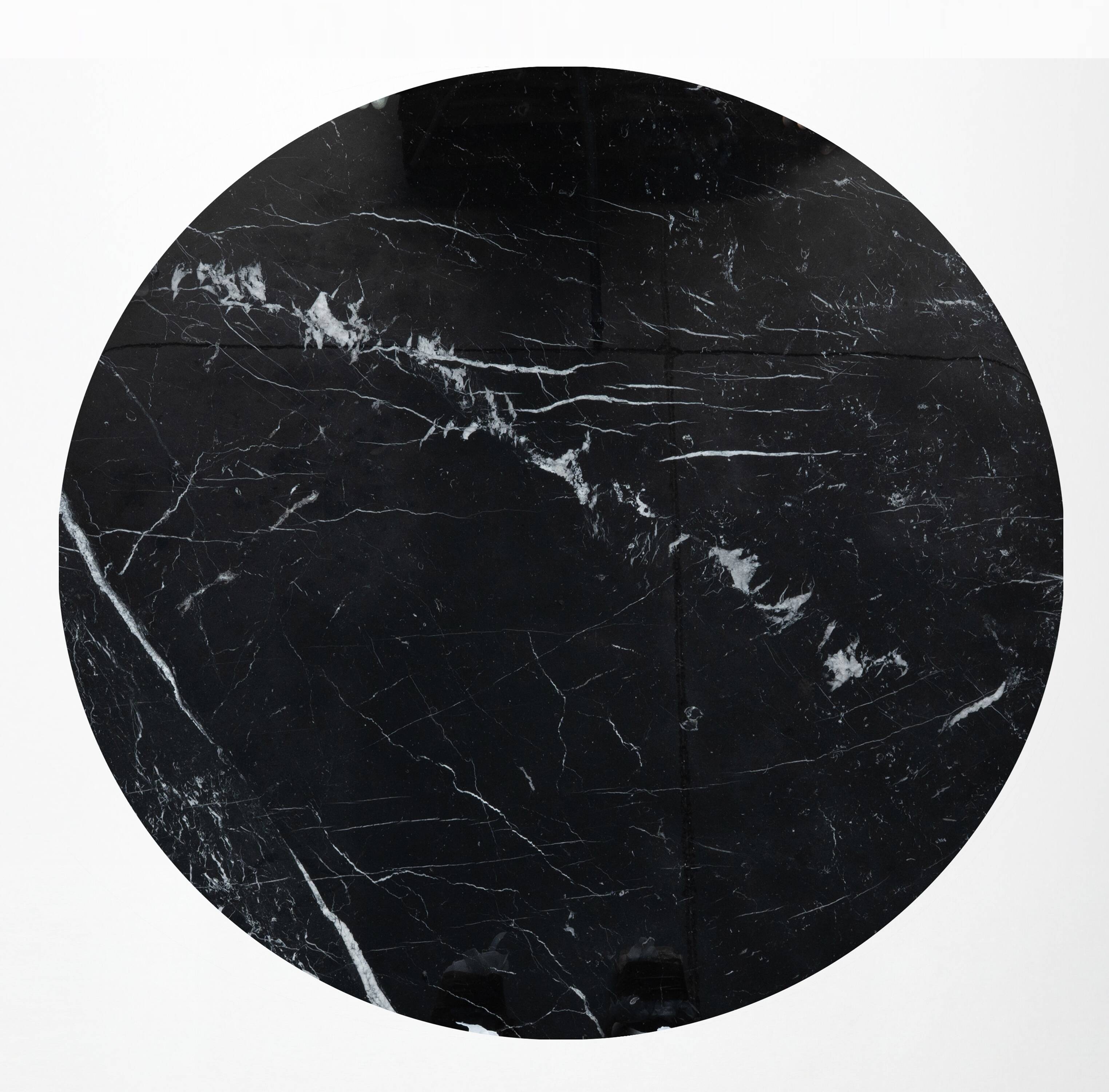 Original Knoll Tulip dining table (152cm) Nero Marquina glossy LIKE NEW!!