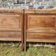 Pair of walnut headboard