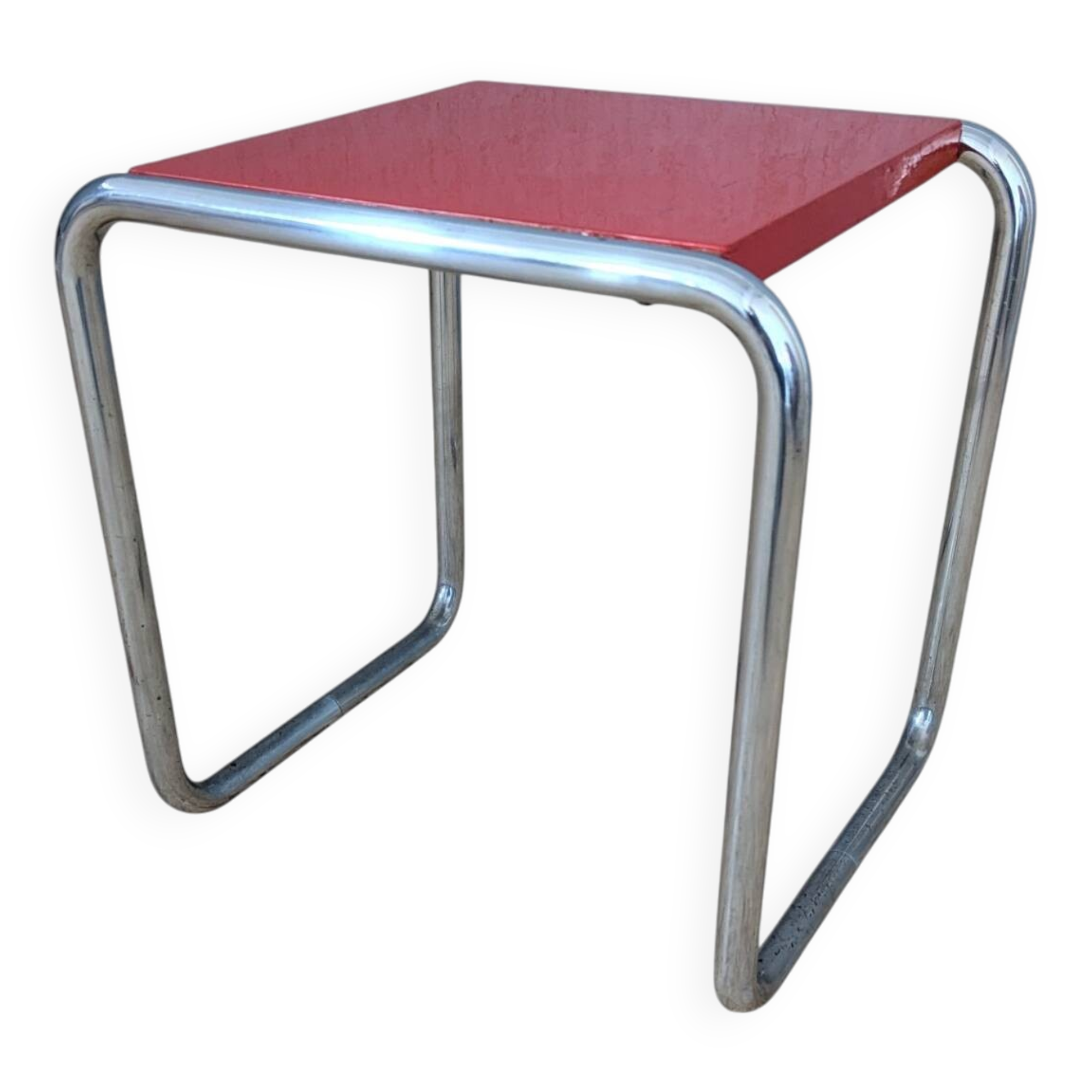 Tabouret de cantine Bauhaus B 9 de Marcel Breuer, années 1930