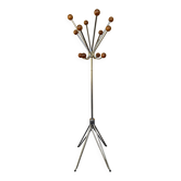 Coat rack in chrome and you, 60s-70s.