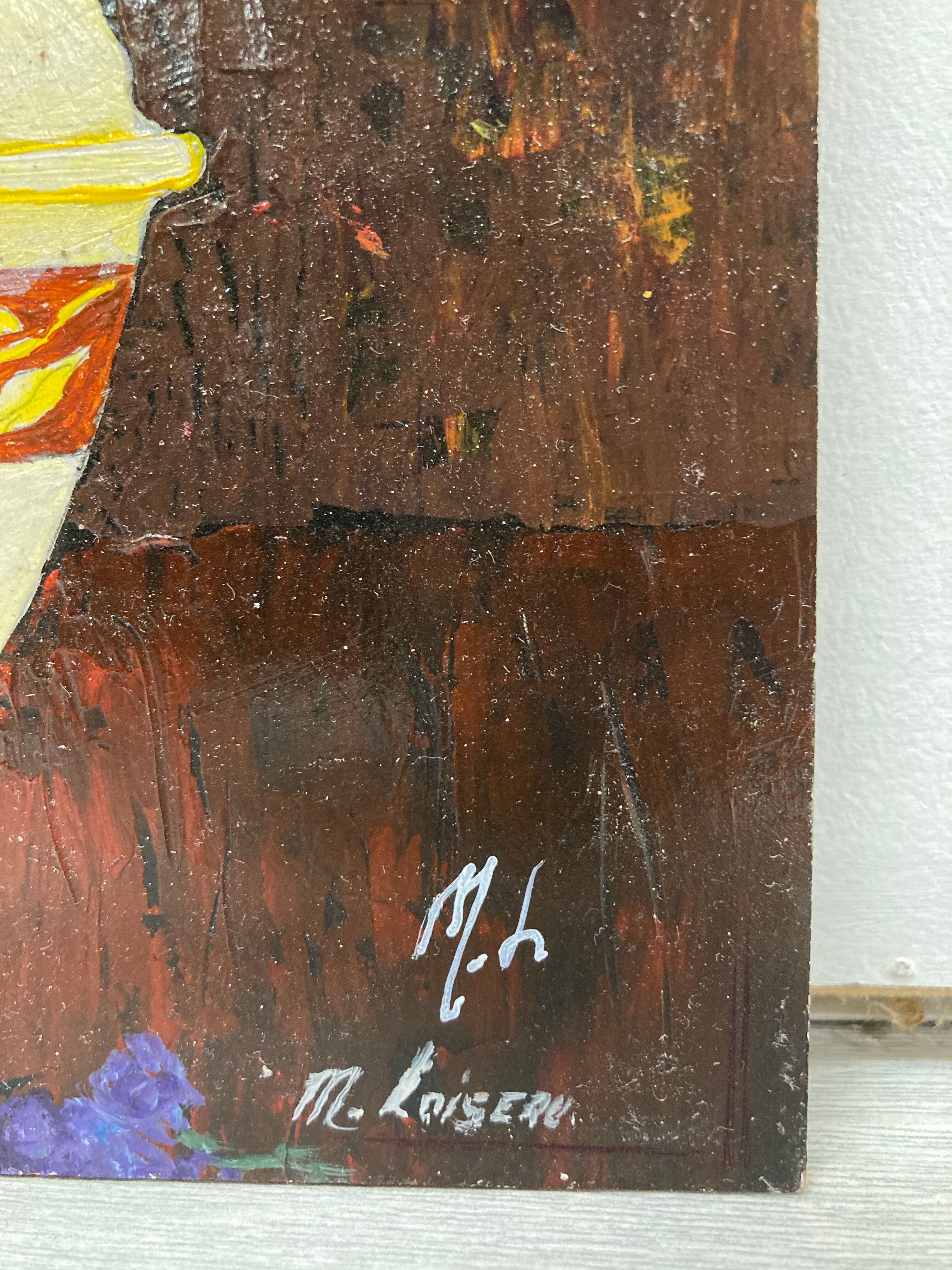 Vintage bouquet painting