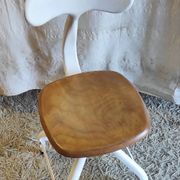 Workshop chair by Nicolle in metal and wood - 1960s