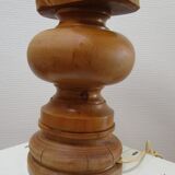 Lamp horse rider chess solid wood turned vintage