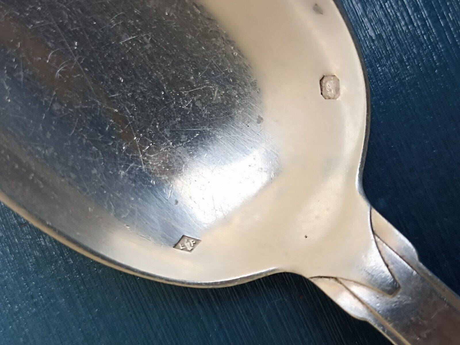 Solid silver fork and spoon Ernest Prost Paris, 1920s-1930s