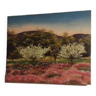 Contemporary painting, Cherry blossoms