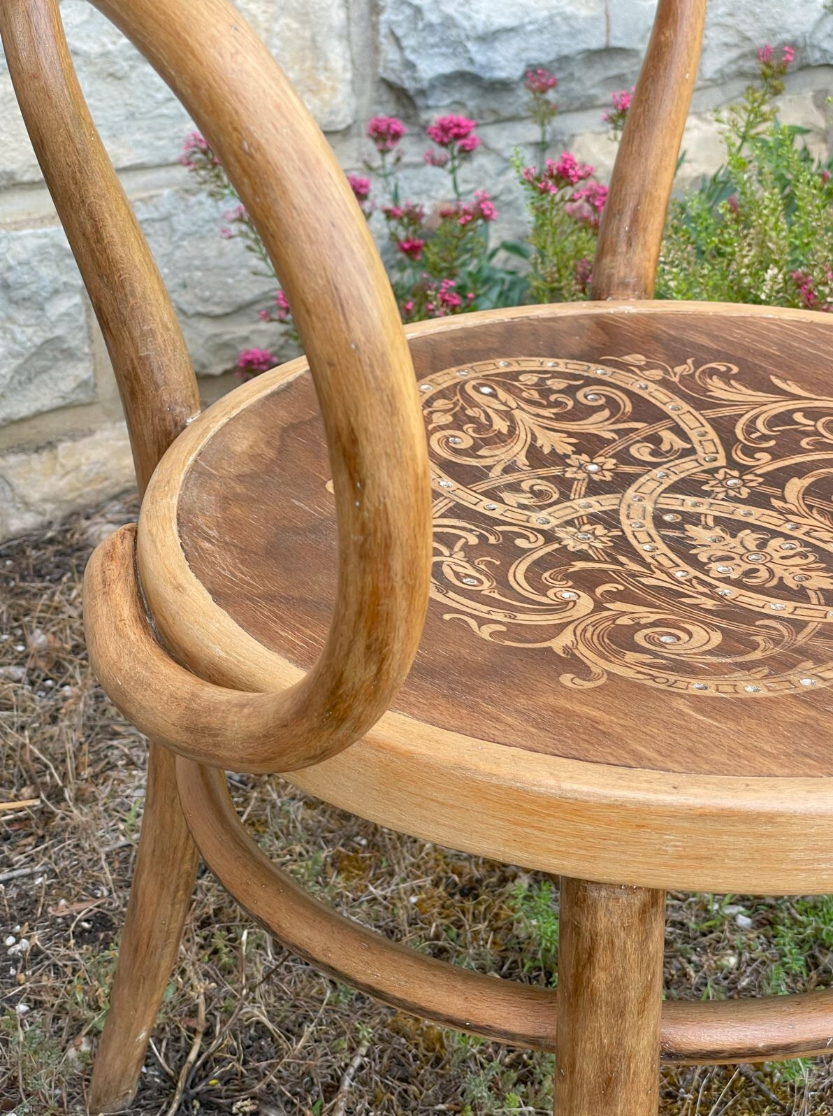 Jacob & Joseph Kohn curved wooden armchair 1940