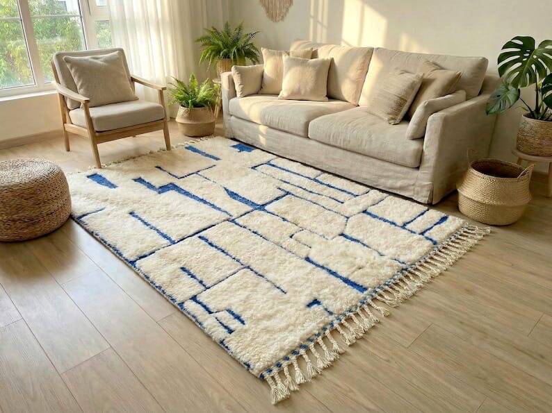 Traditional handmade Berber rug size 2/3 m