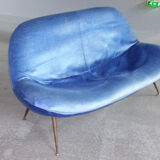 Sofa sofa egg biomorphic Fritz Neth to correcta years 1955