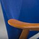 Armchair in Blue and Teak by Alf Svensson for Dux, 1960s