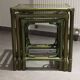 Vintage nesting table, green in colour.